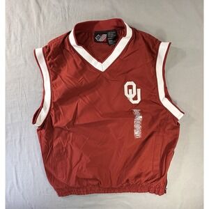 Team Athletics Oklahoma Sooners College Vest Windbreaker Men's Medium
